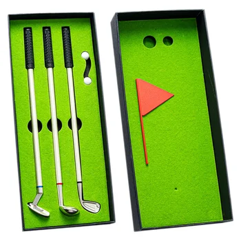 Креативные подарки Шариковая ручка для гольфа Декоративная для мужчин Забавная настольная игра Balls Pens Toy