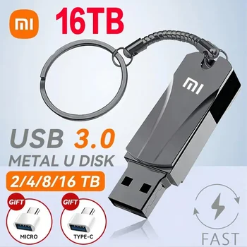 Xiaomi Mini Pen Drive USB Memory USB Флэш-Накопители 2 ТБ 1 ТБ 16 ТБ TYPE C Высокоскоростной Usb 3,0 Водонепроницаемый Флешка U Диск Новый