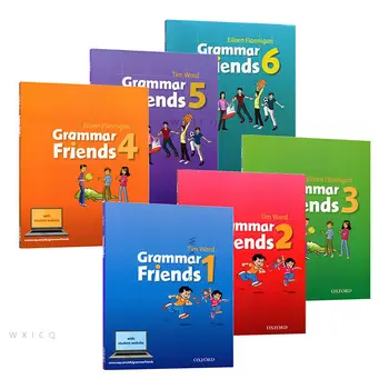 Oxford Grammar Friends 1-6 Английский для чтения с картинками, учебники для начальной школы, 6-12 лет, 6 английских книг с картинками