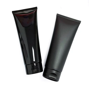 10ШТ 200 мл / г Косметический шланг для ухода за кожей, черная Светостойкая упаковка, крем-маска для волос, кондиционер, Сжатый Пустой флакон