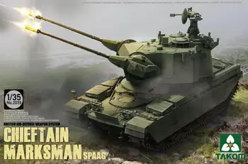 Танк TAKOM 1/35 британской системы ПВО Chieftain Marksman SPAAG #TAK-2039 (2039)