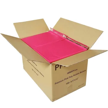 Розовый пузырь, 50 шт, конверты для доставки, пакеты с подкладкой, конверты для упаковки, печать, Подарочная упаковка, фиолетовый и розовый черный