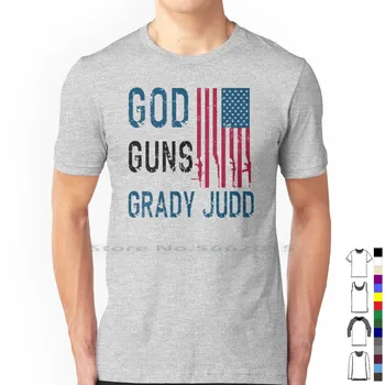 Футболка God Guns Грэди Джадда из 100% хлопка с Американским Флагом, Шериф округа Полк, Шериф Грэди Джадд, Молодежное Ранчо Шерифа God Guns Грэди