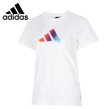 Оригинальные женские футболки Adidas UST T 3 BAR, новое поступление, спортивная одежда с коротким рукавом
