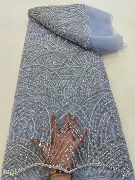 модная французская кружевная ткань DiuDiu-1306.4016, высококачественная черная африканская кружевная ткань для сексуального платья