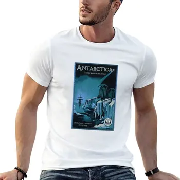 Новая футболка с изображением экспедиции в Антарктиду, одежда kawaii, корейская мода, мужские футболки с графическим рисунком, забавные