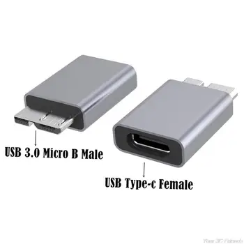 Разъем Адаптера Type-C Для Micro B Usb3.0 для Мобильного Жесткого диска SSD с алюминиевой Оболочкой D07 21 Dropshipping
