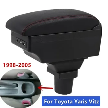 Коробка Для Подлокотника Toyota Yaris Vitz Hatchback1998 1999 2000 2001 2002 2003 2004 2005 Автомобильный Центральный Подлокотник USB Аксессуары