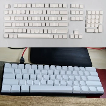 XDA Blank Keycaps Заменяет Белую Механическую Клавиатуру Keycap