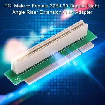 PCI от мужчины к женщине 32-битный 90-Градусный Прямоугольный адаптер для удлинительной карты Riser