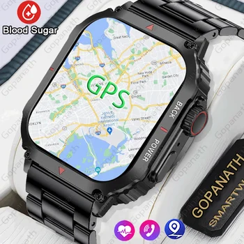 Новые GPS Прочные Военные Смарт-часы Мужские Спортивные Смарт-часы IP68 Водонепроницаемые 1,95 