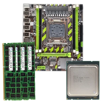 Комплект материнской платы LGA2011 X79G с процессором Xeon E5 2620 и серверной оперативной памятью DDR3 1333 4x4 Г комбинированная материнская плата
