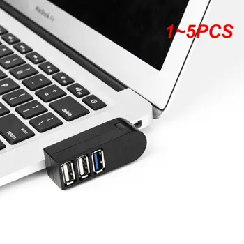 1-5 Шт. Универсальный мини-вращающийся 3-портовый концентратор USB 3.0, высокоскоростной адаптер-разветвитель для передачи данных, USB-расширитель для портативных ПК