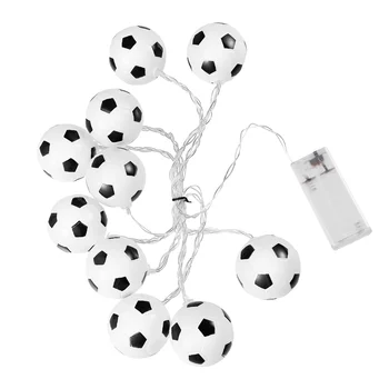 Струнный Светильник в форме Футбольного Мяча Из Ткани с 10 светодиодами Fairy Light Decor No