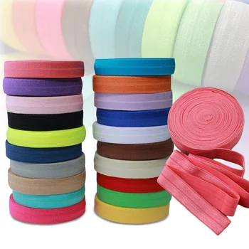 30 ярдов (25 мм) Эластичной ленты, Многоцветной складки поверх эластичной ленты из спандекса Для пришивания кружевной отделки, поясной ремень, аксессуар для одежды