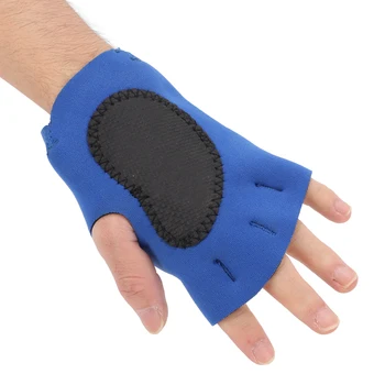 Нескользящие перчатки на полпальца из неопрена без пальцев, регулируемые спортивные перчатки для велоспорта, V