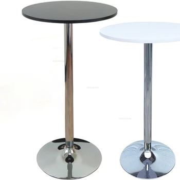 Современные подъемные барные столы Высокий стол для кухонной мебели Креативный домашний уличный барный стол и набор стульев Простой круглый стол для кафе