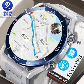 2024 Новые NFC ECG + PPG Bluetooth Call Умные часы GPS Трекер Браслет движения Фитнес для Android Часы Ultimate Smart Watch для мужчин