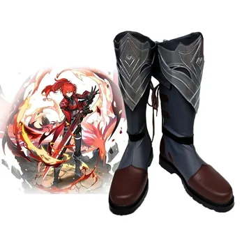 Игровая обувь для косплея Genshin Impact Diluc, ботинки, аксессуары для костюмов на Хэллоуин, изготовленные на заказ