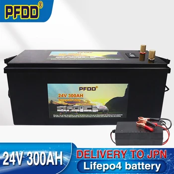 Батарея LiFePO4 24V 300Ah 200Ah Встроенные Литий-железо-фосфатные элементы BMS Для Замены Большей части резервного источника домашнего хранения энергии
