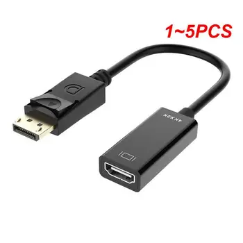 1 ~ 5ШТ Совместимый с DisplayPort HDMI адаптер Конвертер Display Port Мужской кабель Mini DP для женского телевизора Адаптация видео для ПК TV