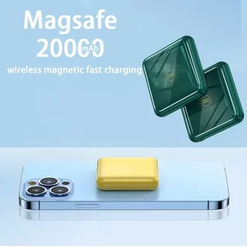 Mini Magsafe Power Bank 50000mah Компактный Портативный Внешний Источник Питания Для Мобильного Телефона Беспроводная Быстрая Зарядка Магнитный Power Bank