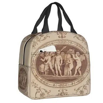 Брак Психеи и Купидона, Термоизолированная сумка для ланча Renaissance Angel, Переносная сумка для ланча для школьной еды Bento Box