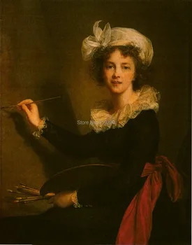 автопортрет-1790 г. Луизы Элизабет Виже Ле Брюн, репродукция картины маслом, холст, картина маслом ручной работы, музейное качество