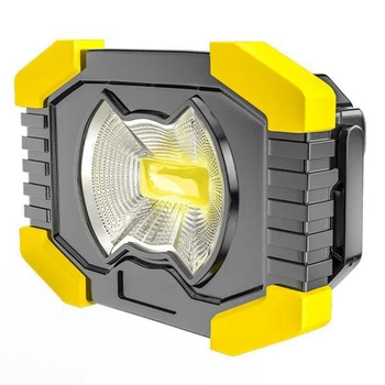 Сильный свет Cob прожектор ABS Наружный портативный фонарик Аварийный солнечный USB зарядный прожектор