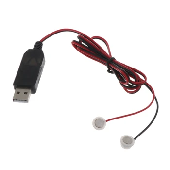 Универсальный USB Магнитный кабель для зарядного устройства 3,7 В 14500 16340 26650 Smart Rechargeable Lithium Battery Зарядный шнур 1 м