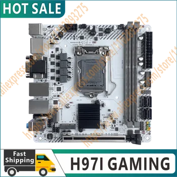 Новая игровая материнская плата H97I поддерживает i3 i5 i7 E3 CPU DDR3 1600 МГц 16 ГБ M.2 NVME SATA USB3.0 VGA HDMI Mini ITX