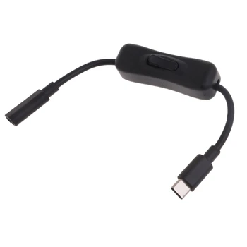 для питания Raspberry, удлинительный кабель USB C от мужчины к женщине типа C, встроенное включение/выключение для Raspberry 4 24BB
