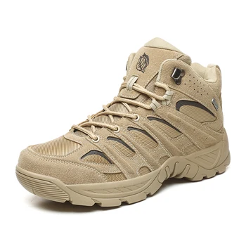 Мужские армейские ботинки в стиле милитари, модные армейские ботинки, уличная износостойкая походная обувь, ботинки Desert Buskin, размер 40-47