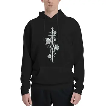 Пуловер с капюшоном Roses of the Broken Sword эстетическая одежда одежда из аниме одежда в корейском стиле мужская одежда пуловеры толстовки