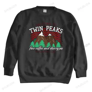 Личность Добро пожаловать в Twin Peaks толстовка Мужская с длинным рукавом из чистого хлопка Ретро Горные толстовки 90-х ТВ Топы Мерч Подарок евро размер