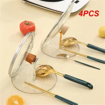 4ШТ Стеллаж для хранения посуды Простой практичный для вилки, подставки для лопаток, крышки, полки, подставки для ложек из АБС-пластика