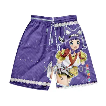 Futoku hiçbir lonca şort yaz erkekler eğlence şort 3D popüler Harajuku plaj şortu short masculino mens shorts mesh shorts