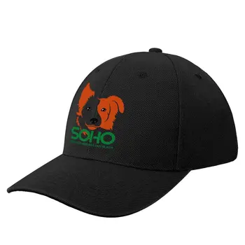Логотип SOHO Dog Rescue - возврат красной Бейсболки в стиле дерби, Шляпа Большого Размера, Солнцезащитные вечерние шляпы, Пляжная Сумка, Кепки Для Мужчин И Женщин