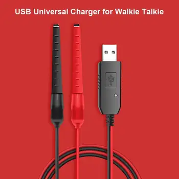 Универсальный USB-разъем для зарядки, зажим для портативной рации, зарядное устройство, аккумулятор 5V 2A 500mA, кабель для зарядки аккумулятора.