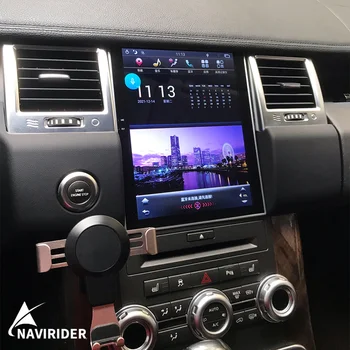 Автомобильный Радиоприемник Tesla Style Screen Android 13 Для Land Rover Range Rover Sport 2013 2010 GPS Навигация Автомобильный Стерео DVD-Плеер Carplay