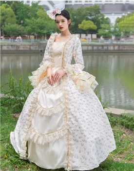 Европейская одежда Средневековое ретро платье принцессы Виктории из дворца Сценическое шоу Фото