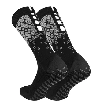 Противоскользящие футбольные носки для мужчин и женщин, дышащие спортивные носки с захватами для занятий йогой и футболом в тренажерном зале