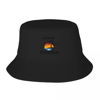 Новая Пляжная Вечеринка Майами Наклейки Панама Шляпы Бейсболка Дальнобойщик Шляпы Солнцезащитная Шляпа Женская Мужская