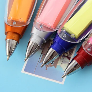 Креативные канцелярские принадлежности, шариковая ручка, заметки на шнурке, светодиодные фонари, Шариковая ручка, школьные принадлежности, Многофункциональные гелевые ручки на шнурке