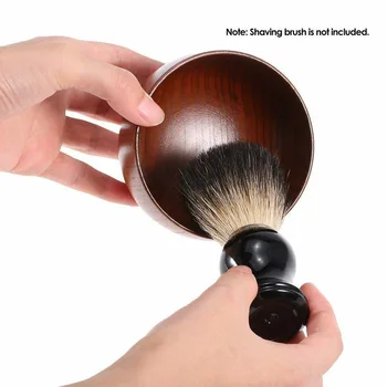 Кружка для мыла Pro Wood для чистки лица Практичная чаша для бритья Чаша с антиадгезионной пеной для индивидуальной защиты лица