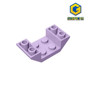 ЧЕРЕПИЦА Gobricks GDS-683 ДЛЯ КРЫШИ 2X4 INV. - плитка с обратным наклоном 4x2, совместимая с 4871 детскими игрушками, Собирает строительный блок