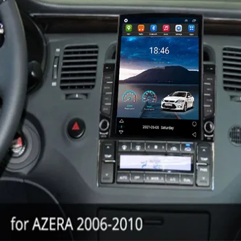 Для Tesla Style 2Din Android 12 Автомагнитола Для Hyundai AZERA 2006-2010 Мультимедийный Видеоплеер GPS Стерео Carplay DSP RDS Камера